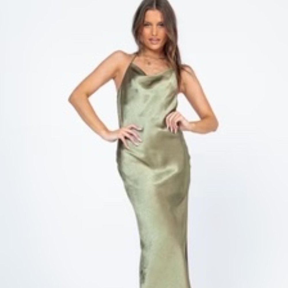 Princess Polly Alissa Midi Dress Green